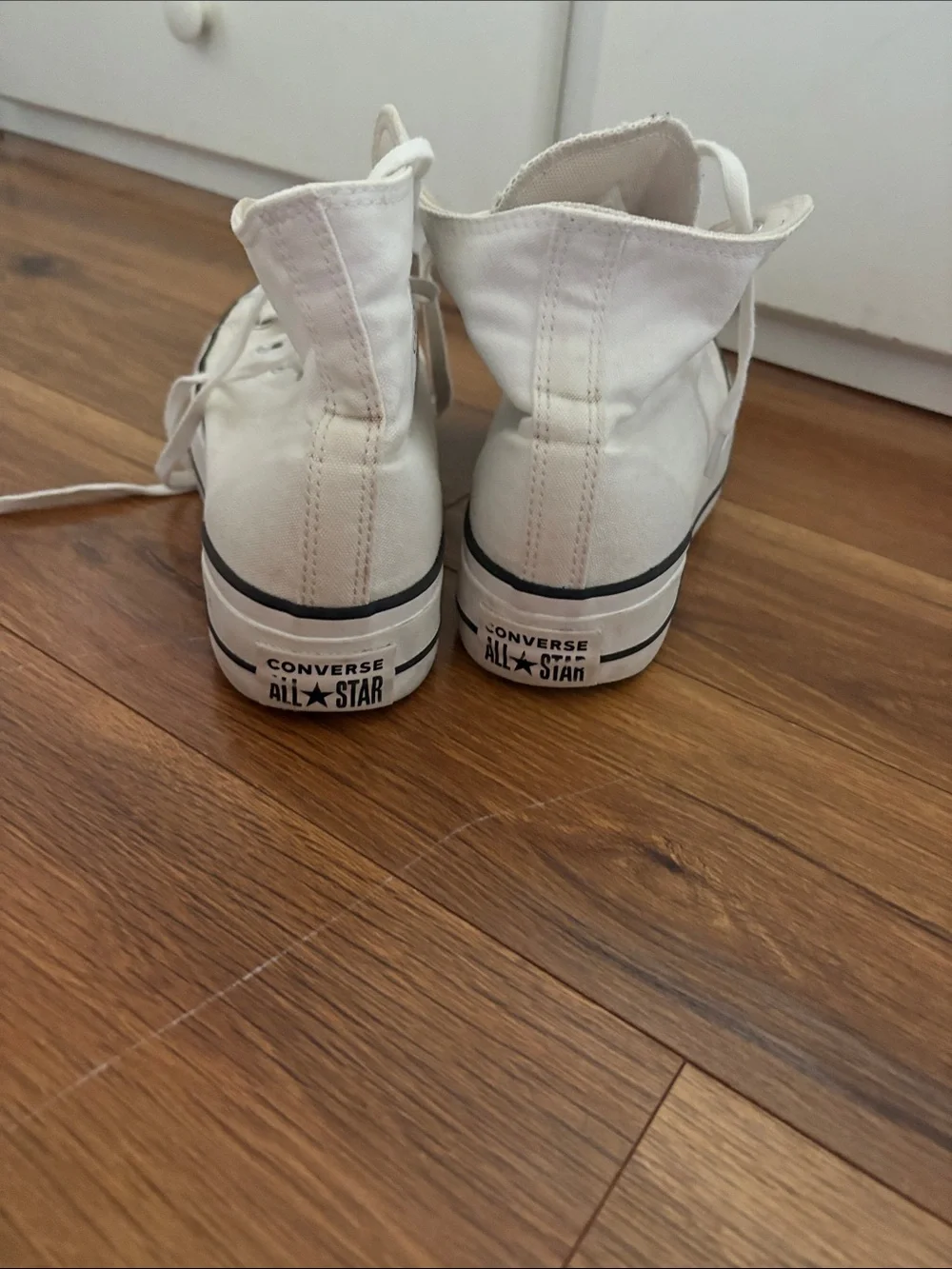 Converse White High Top All Star Sneakers